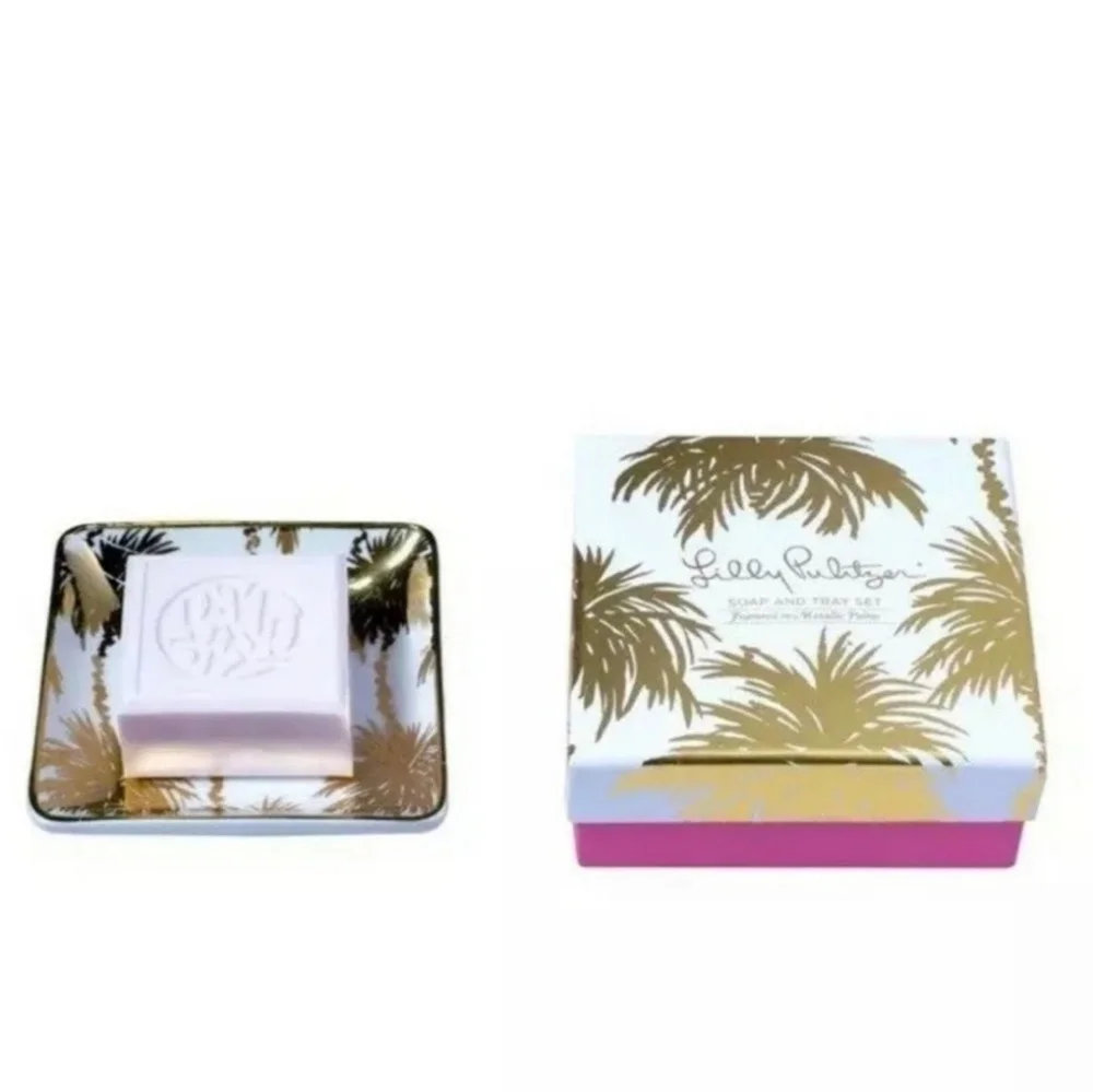 Lilly Pulitzer soap and tray set